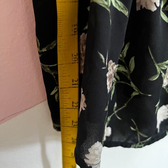 Black Sheer Floral Tank Top, Goth Whimsigoth Grunge Indie Sleaze Fairycore Small - Picture 5 of 7